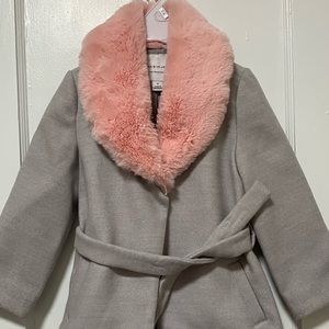Janie and Jack faux fur coat